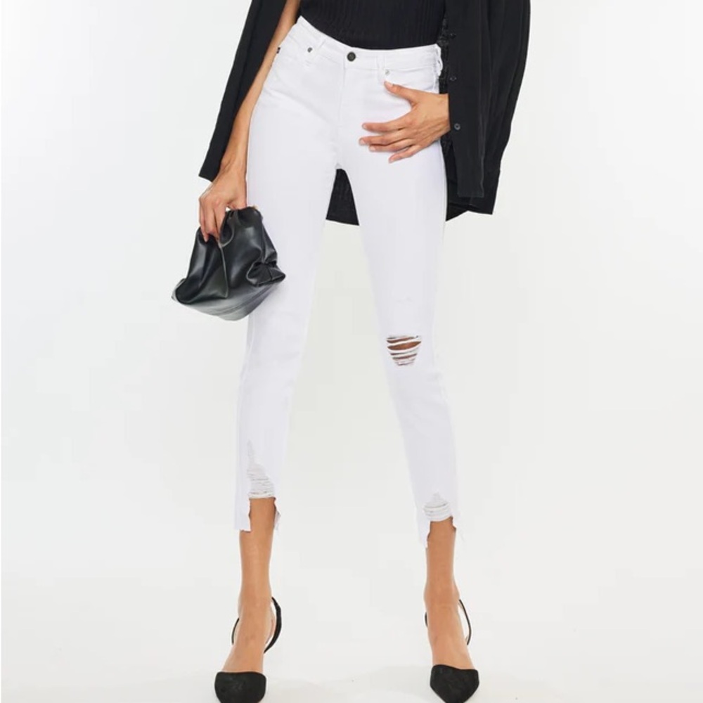 KANCAN women’s Kendra high rise ankle skinny jeans 28 NWT